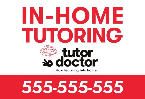 Picture of In-Home Tutoring - 12" x 18" Yard Sign