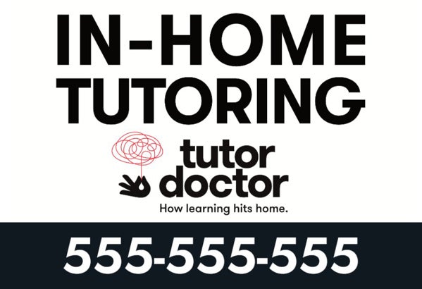 Picture of In-Home Tutoring - 12" x 18" Yard Sign