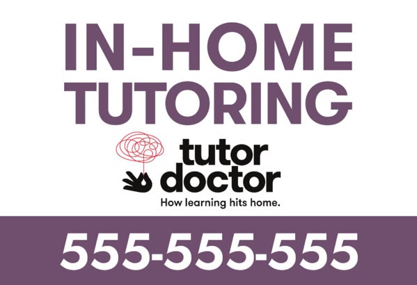 Picture of In-Home Tutoring - 12" x 18" Yard Sign