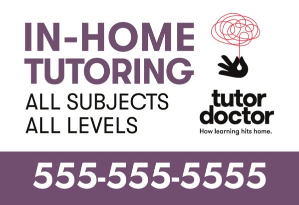 Picture of In-Home Tutoring - 12" x 18" Yard Sign