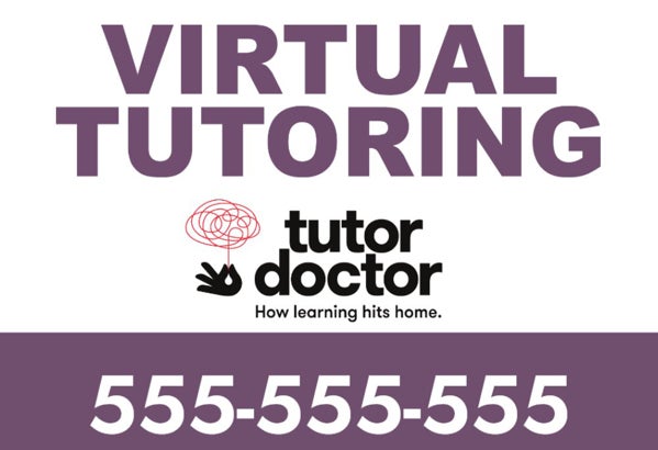 Picture of Virtual Tutoring - 12" x 18" Yard Sign