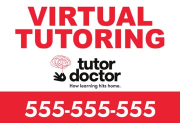 Picture of Virtual Tutoring - 12" x 18" Yard Sign