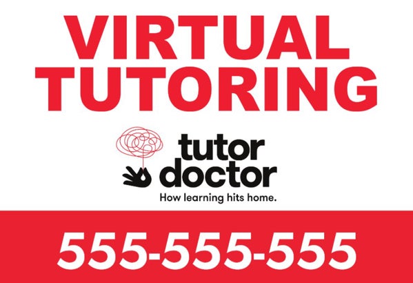 Picture of Virtual Tutoring - 12" x 18" Yard Sign