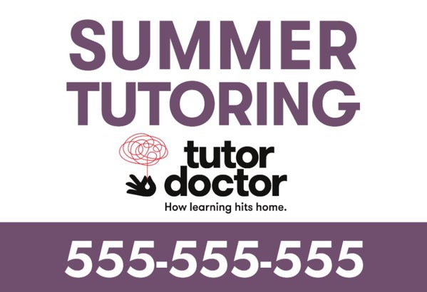 Picture of Summer Tutoring - 12" x 18" Yard Sign