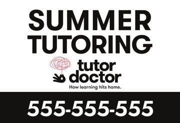 Picture of Summer Tutoring - 12" x 18" Yard Sign