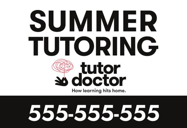 Picture of Summer Tutoring - 12" x 18" Yard Sign