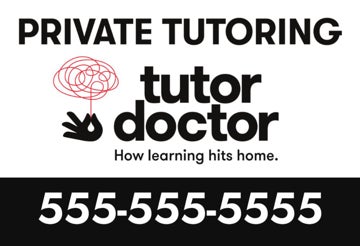 Picture of Private Tutoring - 12" x 18" Yard Sign