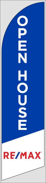 Picture of Blue Open House - 12ft x 2.5ft Feather Flag - DEPRECATED
