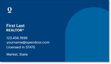 Picture of Opendoor Brokerage Business Card - Licensed in Multiple States