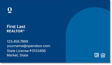 Picture of Opendoor Brokerage Business Card - Fully Customizeable