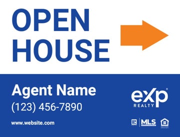 Picture of Open House Directional - Agent Name - 18" x 24"
