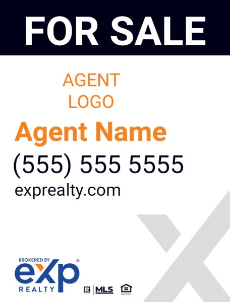 eXp Realty Marketing Store. For Sale Agent Brokered By Sign - 24