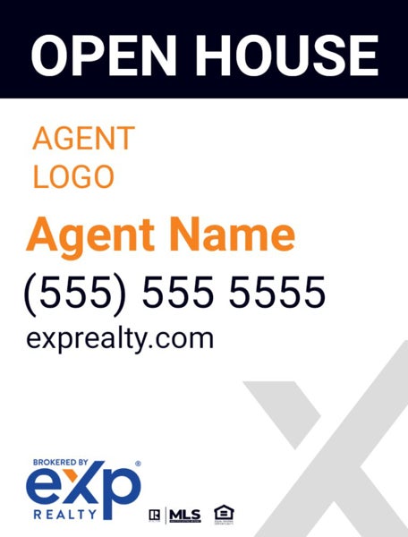 Picture of Open House Agent Brokered By Sign - 24" x 18"