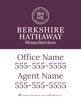 Picture of DBA, Office Number, Agent Name, and Agent Number - White Background - 30" x 24"