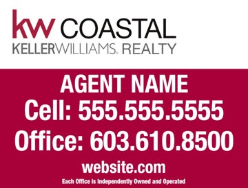 Picture of Agent Name Yard Sign 3 - Coastal Realty - 18" x 24"