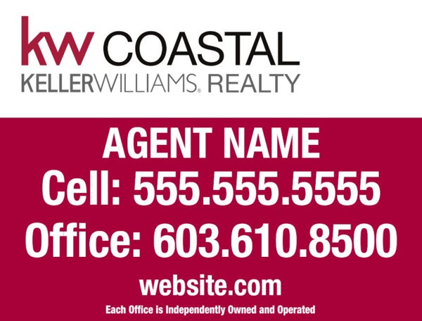 Picture of Agent Name Yard Sign 3 - Coastal Realty - 18" x 24"