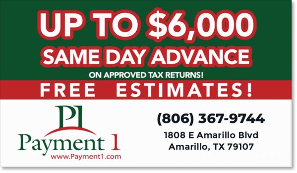 Picture of Amarillo - Tax Business Card