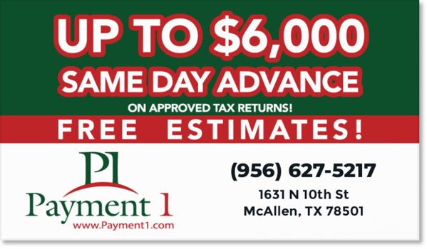 Picture of McAllen - Tax Business Card