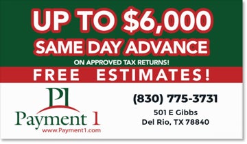 Picture of Del Rio - Tax Business Card