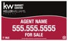 Picture of Horizontal Yard Sign Black & Red- 18" x 30"