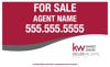 Picture of For Sale Yard Sign Red, Gray & Whited- 18" x 30"