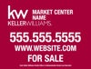 Picture of Market Center For Sale Sign  - 18" x 24"