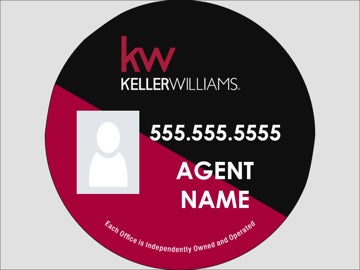 Picture of Agent For Sale Sign - 17" x 17" Circle Shaped