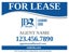 Picture of For Lease Agent Sign - 18" x 24"