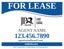 Picture of For Lease Agent Sign - 18" x 24"