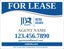 Picture of For Lease Agent Sign - 18" x 24"