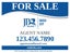 Picture of For Sale Agent Sign - 18" x 24"