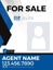 Picture of For Sale Agent Photo Vertical Sign - 24" x 18"