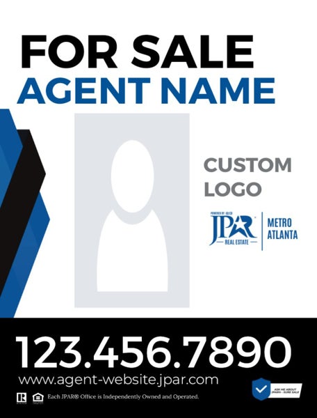 Picture of Agent Photo and Team Logo Vertical Sign - 24" x 18"