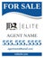 Picture of For Sale Agent Sign - 24" x 18"