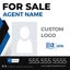 Picture of Agent Photo and Team Logo Sign - 24" x 24"