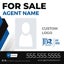 Picture of Agent Photo and Team Logo Sign - 24" x 24"