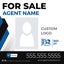 Picture of Agent Photo and Team Logo Sign - 24" x 24"