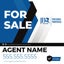 Picture of For Sale Agent Sign - 24" x 24"
