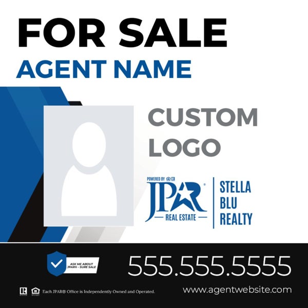 Picture of Agent Photo and Team Logo Sign - 24" x 24"