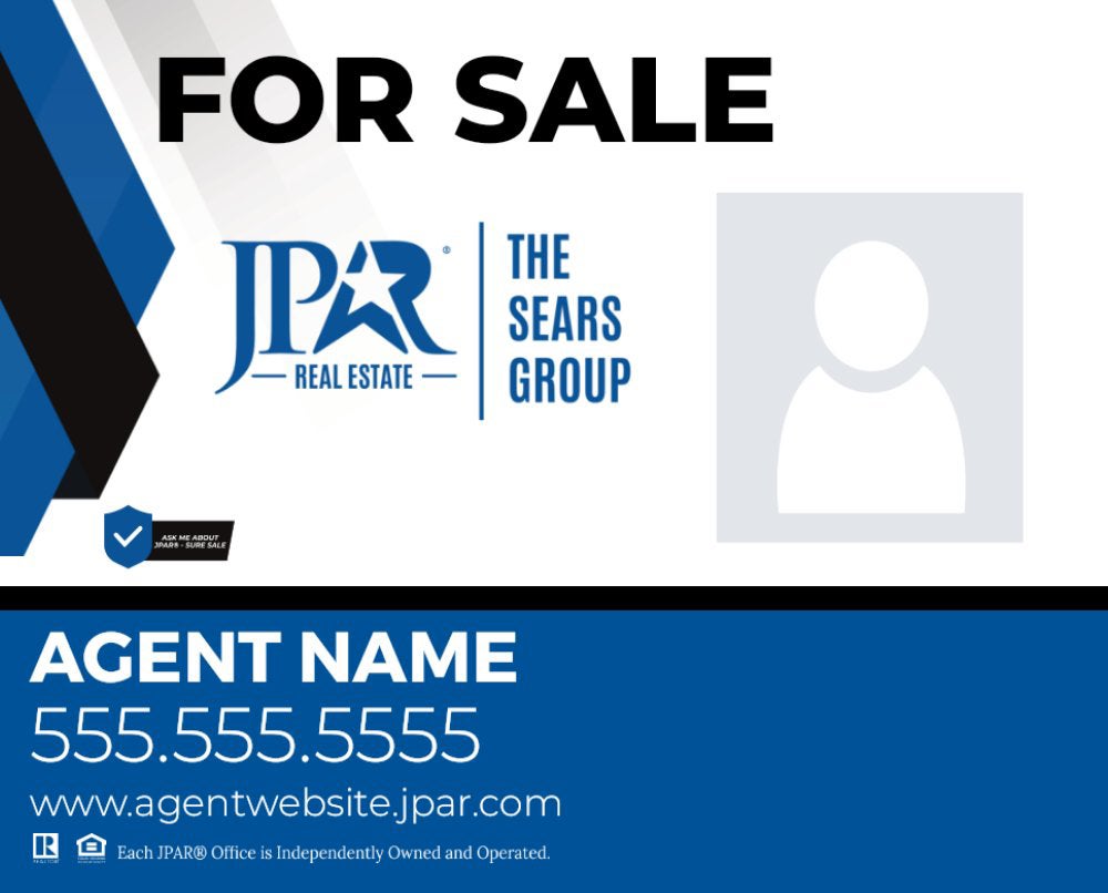 JPAR. For Sale Agent Photo Sign - 24