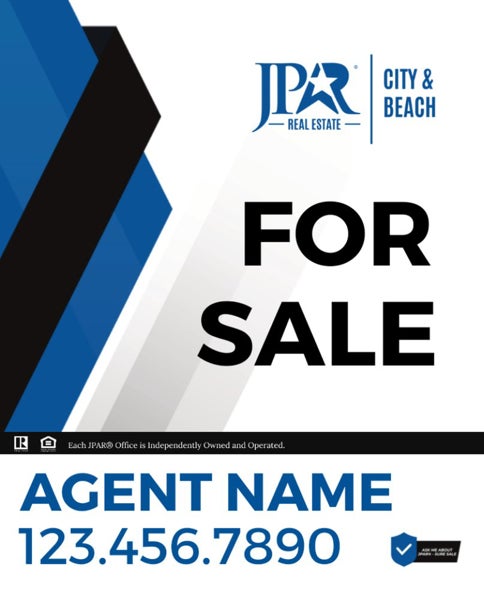 Picture of For Sale Agent Vertical Sign - 30" x 24"