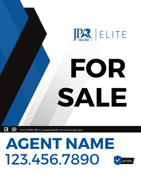 Picture of For Sale Agent Vertical Sign - 30" x 24"