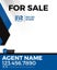 Picture of For Sale Agent Vertical Sign - 30" x 24"