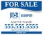 Picture of For Sale Agent Sign - 24" x 30"