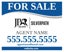 Picture of For Sale Agent Sign - 24" x 30"