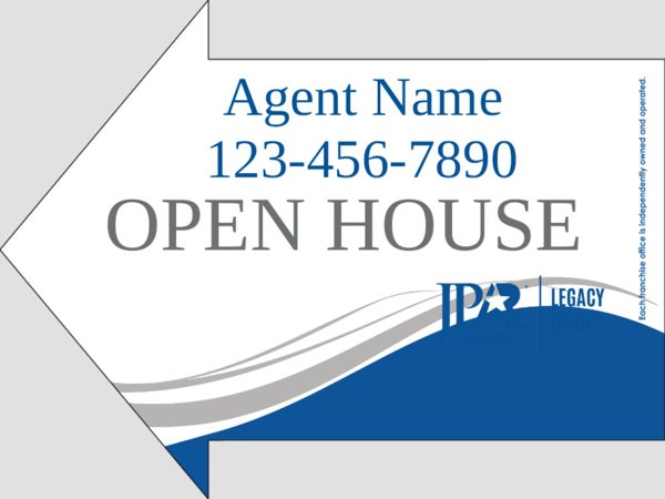 Picture of Open House Arrow Shaped - Arrow Shaped