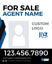 Picture of Agent Photo and Team Logo Vertical Sign - 30"x24"