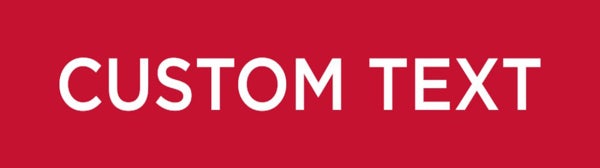 Picture of Custom Text Rider - Red (Double Sided)