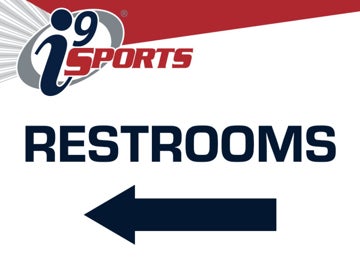 Picture of RESTROOMS WITH ARROWS - LEFT