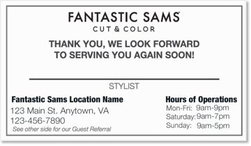 Picture of Referral Card -  Black & White - Rounded Corners